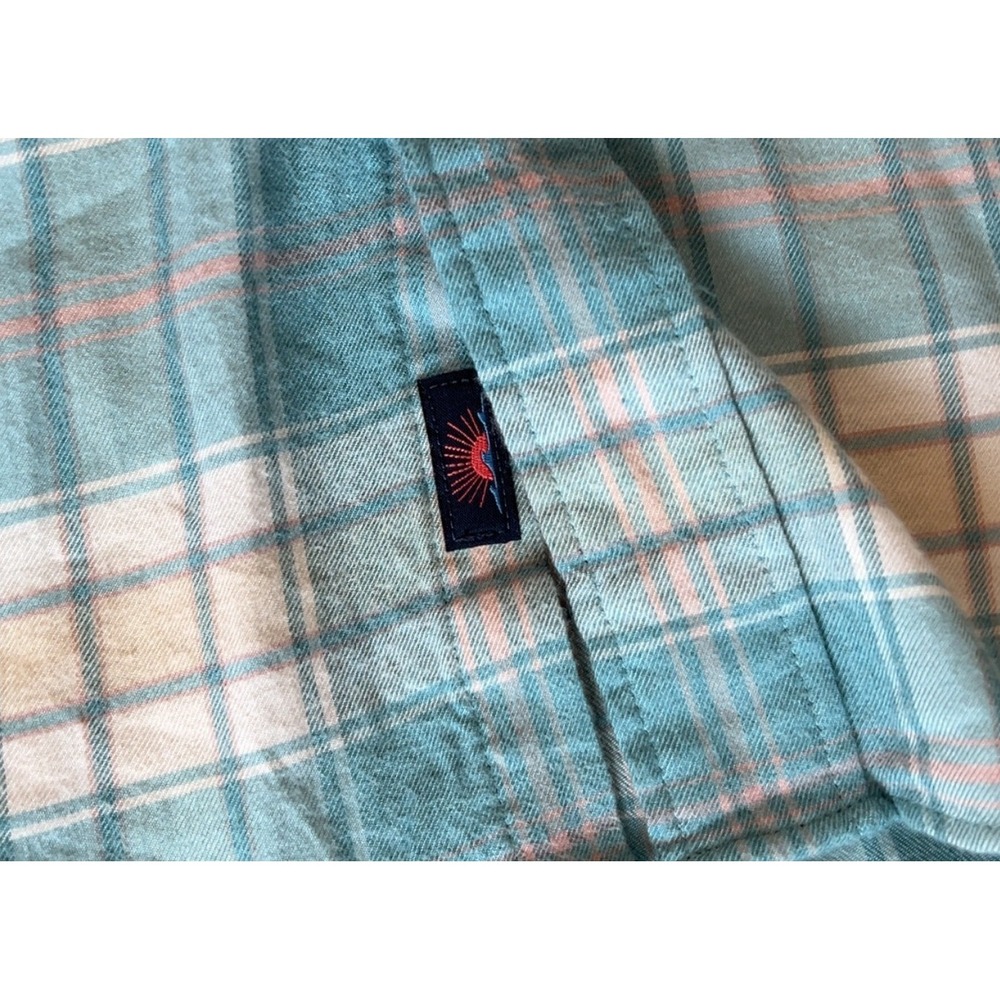 Faherty Men's The All Time Plaid Shirt in Westport Plaid Blue/Yellow | SZ: L - Picture 3 of 9